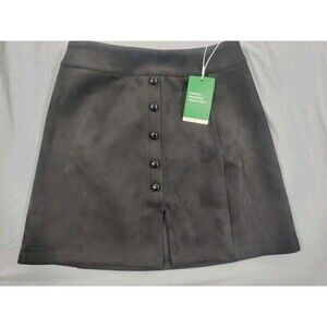 Black Faux Suede Halara Skirt Size Small With Tags And Bags